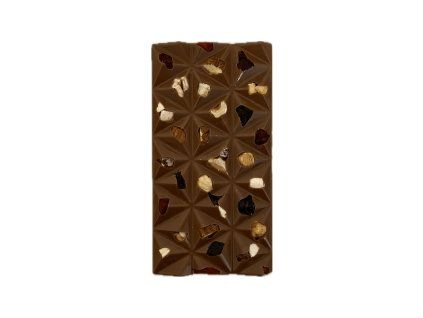 Mléčná čokoládová tabulka s ovocem a ořechy | Cheff Chocolate Bar